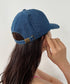 【newhattan】ニューハッタン 無地 ストーン ウォッシュド ツイル ローキャップ 帽子/STONE WASHED TWILL CAP | 4192001 | ダークブルー