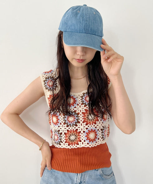 【newhattan】ニューハッタン 無地 ストーン ウォッシュド ツイル ローキャップ 帽子/STONE WASHED TWILL CAP | 4192001 | ライトインディゴブルー