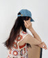【newhattan】ニューハッタン 無地 ストーン ウォッシュド ツイル ローキャップ 帽子/STONE WASHED TWILL CAP | 4192001 | ライトインディゴブルー