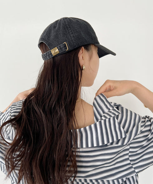 【newhattan】ニューハッタン 無地 ストーン ウォッシュド ツイル ローキャップ 帽子/STONE WASHED TWILL CAP | 4192001 | ダークブラック