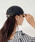 【newhattan】ニューハッタン 無地 ストーン ウォッシュド ツイル ローキャップ 帽子/STONE WASHED TWILL CAP | 4192001 | ダークブラック
