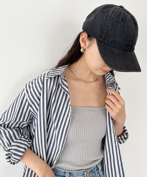 【newhattan】ニューハッタン 無地 ストーン ウォッシュド ツイル ローキャップ 帽子/STONE WASHED TWILL CAP | 4192001 | ダークブラック
