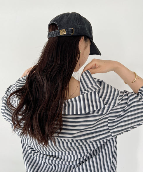 【newhattan】ニューハッタン 無地 ストーン ウォッシュド ツイル ローキャップ 帽子/STONE WASHED TWILL CAP | 4192001 | ダークブラック