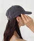 【newhattan】ニューハッタン 無地 ストーン ウォッシュド ツイル ローキャップ 帽子/STONE WASHED TWILL CAP | 4192001 | チャコールグレー
