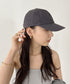 【newhattan】ニューハッタン 無地 ストーン ウォッシュド ツイル ローキャップ 帽子/STONE WASHED TWILL CAP | 4192001 | チャコールグレー