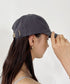 【newhattan】ニューハッタン 無地 ストーン ウォッシュド ツイル ローキャップ 帽子/STONE WASHED TWILL CAP | 4192001 | チャコールグレー