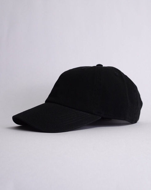 【newhattan】ニューハッタン 無地 ストーン ウォッシュド ツイル ローキャップ 帽子/STONE WASHED TWILL CAP | 4192001 | ブラック