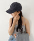 【newhattan】ニューハッタン 無地 ストーン ウォッシュド ツイル ローキャップ 帽子/STONE WASHED TWILL CAP | 4192001 | チャコールグレー