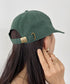 【newhattan】ニューハッタン 無地 ストーン ウォッシュド ツイル ローキャップ 帽子/STONE WASHED TWILL CAP | 4192001 | ダークグリーン