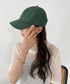 【newhattan】ニューハッタン 無地 ストーン ウォッシュド ツイル ローキャップ 帽子/STONE WASHED TWILL CAP | 4192001 | ダークグリーン