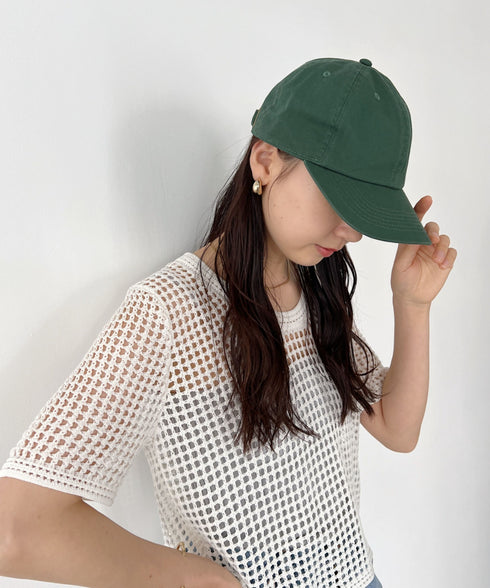 【newhattan】ニューハッタン 無地 ストーン ウォッシュド ツイル ローキャップ 帽子/STONE WASHED TWILL CAP | 4192001 | ダークグリーン