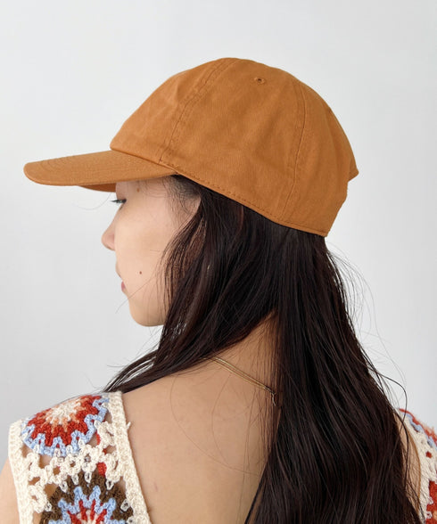 【newhattan】ニューハッタン 無地 ストーン ウォッシュド ツイル ローキャップ 帽子/STONE WASHED TWILL CAP | 4192001 | オレンジ系その他