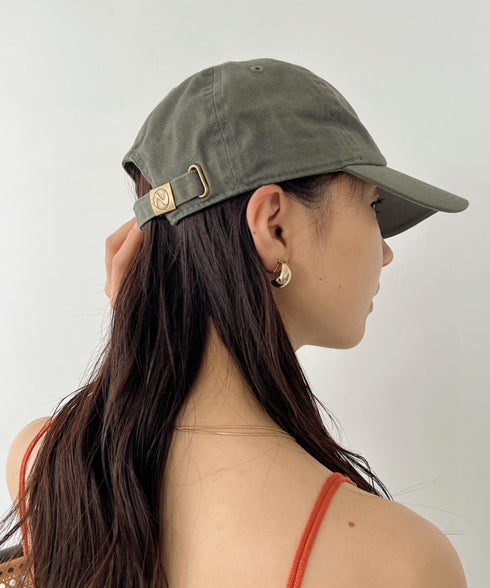 【newhattan】ニューハッタン 無地 ストーン ウォッシュド ツイル ローキャップ 帽子/STONE WASHED TWILL CAP | 4192001 | オリーブ