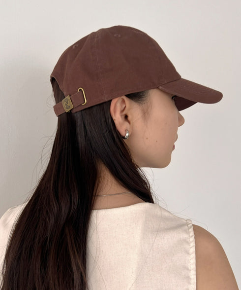 【newhattan】ニューハッタン 無地 ストーン ウォッシュド ツイル ローキャップ 帽子/STONE WASHED TWILL CAP | 4192001 | ダークブラウン