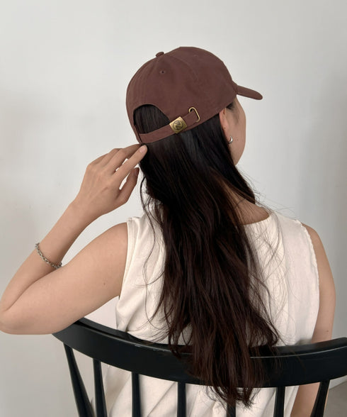 【newhattan】ニューハッタン 無地 ストーン ウォッシュド ツイル ローキャップ 帽子/STONE WASHED TWILL CAP | 4192001 | ダークブラウン