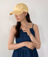 【newhattan】ニューハッタン 無地 ストーン ウォッシュド ツイル ローキャップ 帽子/STONE WASHED TWILL CAP | 4192001 | ライトイエロー