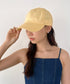 【newhattan】ニューハッタン 無地 ストーン ウォッシュド ツイル ローキャップ 帽子/STONE WASHED TWILL CAP | 4192001 | ライトイエロー