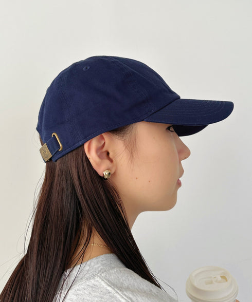 【newhattan】ニューハッタン 無地 ストーン ウォッシュド ツイル ローキャップ 帽子/STONE WASHED TWILL CAP | 4192001 | ネイビー