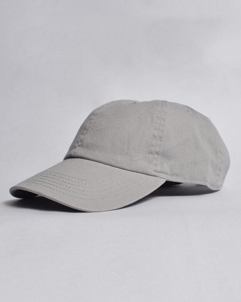 【newhattan】ニューハッタン 無地 ストーン ウォッシュド ツイル ローキャップ 帽子/STONE WASHED TWILL CAP | 4192001 | グレー