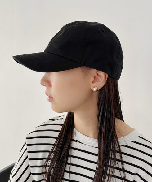 【newhattan】ニューハッタン 無地 ストーン ウォッシュド ツイル ローキャップ 帽子/STONE WASHED TWILL CAP | 4192001 | ブラック