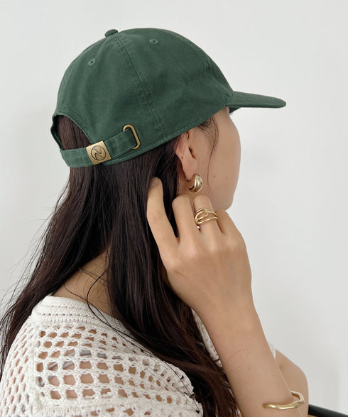 【newhattan】ニューハッタン 無地 ストーン ウォッシュド ツイル ローキャップ 帽子/STONE WASHED TWILL CAP | 4192001 | ダークグリーン