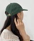【newhattan】ニューハッタン 無地 ストーン ウォッシュド ツイル ローキャップ 帽子/STONE WASHED TWILL CAP | 4192001 | ダークグリーン
