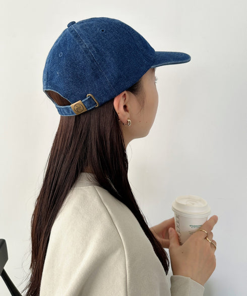 【newhattan】ニューハッタン 無地 ストーン ウォッシュド ツイル ローキャップ 帽子/STONE WASHED TWILL CAP | 4192001 | ダークブルー