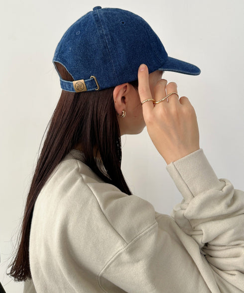 【newhattan】ニューハッタン 無地 ストーン ウォッシュド ツイル ローキャップ 帽子/STONE WASHED TWILL CAP | 4192001 | ダークブルー