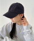 【newhattan】ニューハッタン 無地 ストーン ウォッシュド ツイル ローキャップ 帽子/STONE WASHED TWILL CAP | 4192001 | チャコールグレー