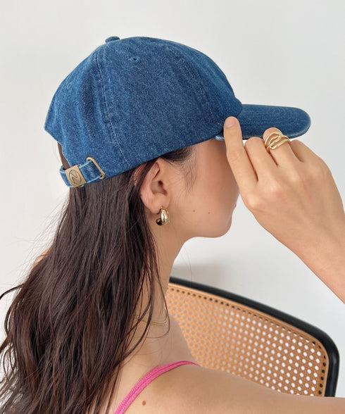 【newhattan】ニューハッタン 無地 ストーン ウォッシュド ツイル ローキャップ 帽子/STONE WASHED TWILL CAP | 4192001 | ダークブルー