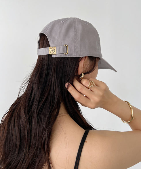 【newhattan】ニューハッタン 無地 ストーン ウォッシュド ツイル ローキャップ 帽子/STONE WASHED TWILL CAP | 4192001 | グレー