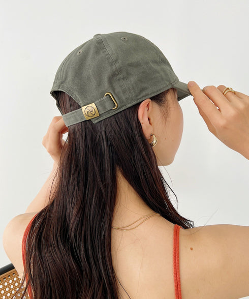 【newhattan】ニューハッタン 無地 ストーン ウォッシュド ツイル ローキャップ 帽子/STONE WASHED TWILL CAP | 4192001 | オリーブ