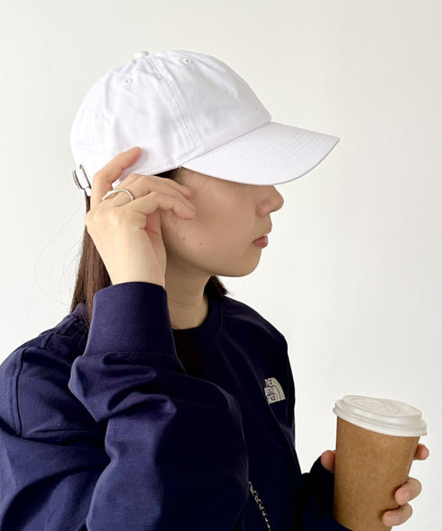 【newhattan】ニューハッタン 無地 ストーン ウォッシュド ツイル ローキャップ 帽子/STONE WASHED TWILL CAP | 4192001 | ホワイト