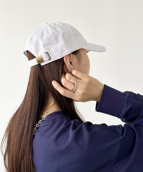 【newhattan】ニューハッタン 無地 ストーン ウォッシュド ツイル ローキャップ 帽子/STONE WASHED TWILL CAP | 4192001 | ホワイト