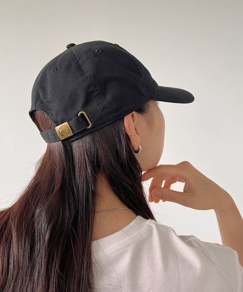 【newhattan】ニューハッタン 無地 ストーン ウォッシュド ツイル ローキャップ 帽子/STONE WASHED TWILL CAP | 4192001 | ブラック