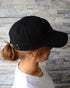 【newhattan】ニューハッタン 無地 ストーン ウォッシュド ツイル ローキャップ 帽子/STONE WASHED TWILL CAP | 4192001 | ブラック