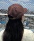 【newhattan】ニューハッタン 無地 ストーン ウォッシュド ツイル ローキャップ 帽子/STONE WASHED TWILL CAP | 4192001 | ダークブラウン