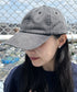 【newhattan】ニューハッタン 無地 ストーン ウォッシュド ツイル ローキャップ 帽子/STONE WASHED TWILL CAP | 4192001 | ライトブラック