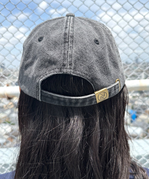 【newhattan】ニューハッタン 無地 ストーン ウォッシュド ツイル ローキャップ 帽子/STONE WASHED TWILL CAP | 4192001 | ライトブラック