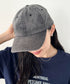 【newhattan】ニューハッタン 無地 ストーン ウォッシュド ツイル ローキャップ 帽子/STONE WASHED TWILL CAP | 4192001 | ライトブラック