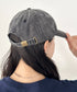 【newhattan】ニューハッタン 無地 ストーン ウォッシュド ツイル ローキャップ 帽子/STONE WASHED TWILL CAP | 4192001 | ライトブラック