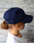 【newhattan】ニューハッタン 無地 ストーン ウォッシュド ツイル ローキャップ 帽子/STONE WASHED TWILL CAP | 4192001 | ネイビー