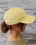 【newhattan】ニューハッタン 無地 ストーン ウォッシュド ツイル ローキャップ 帽子/STONE WASHED TWILL CAP | 4192001 | ライトイエロー