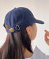 【newhattan】ニューハッタン 無地 ストーン ウォッシュド ツイル ローキャップ 帽子/STONE WASHED TWILL CAP | 4192001 | ネイビー