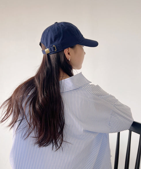 【newhattan】ニューハッタン 無地 ストーン ウォッシュド ツイル ローキャップ 帽子/STONE WASHED TWILL CAP | 4192001 | ネイビー