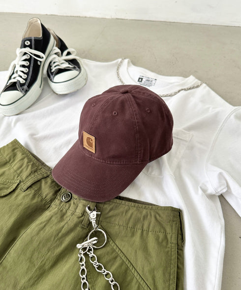 Carhartt(カーハート) /ウォッシュ加工 オデッサ キャップ 帽子/Odessa Cap | 5192001 | ワインレッド