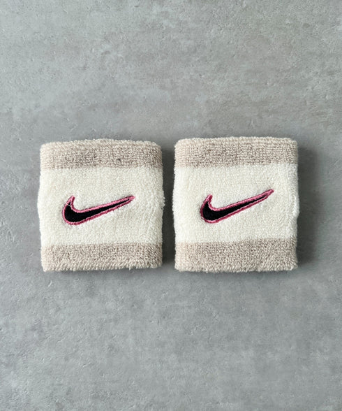 NIKE(ナイキ)/2個セット スウッシュ 刺繍 無地 リストバンド 2パック | IL4212001 | クリーム