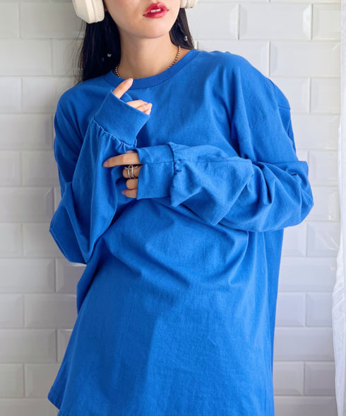 GILDAN(ギルダン) /ベーシック ロングスリーブ Tシャツ コットン ビッグシルエット オーバーサイズ サイズカラバリ豊富 長袖 ロンT 6.0オンス | 2193062 | ロイヤルブルー