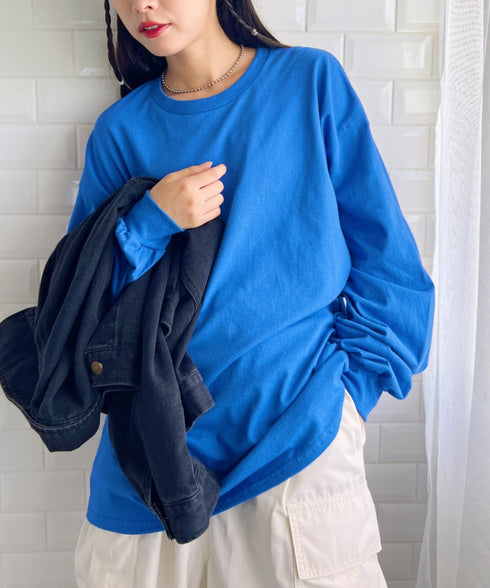 GILDAN(ギルダン) /ベーシック ロングスリーブ Tシャツ コットン ビッグシルエット オーバーサイズ サイズカラバリ豊富 長袖 ロンT 6.0オンス | 2193062 | ロイヤルブルー