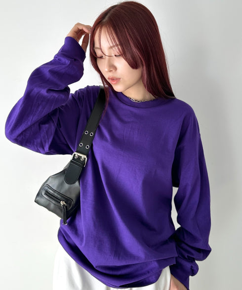 GILDAN(ギルダン) /ベーシック ロングスリーブ Tシャツ コットン ビッグシルエット オーバーサイズ サイズカラバリ豊富 長袖 ロンT 6.0オンス | 2193062 | パープル